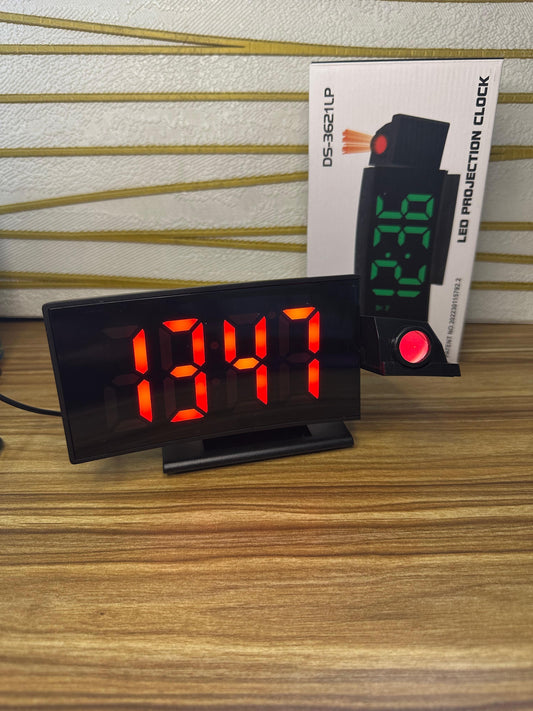 Reloj Digital Con Proyector De Hora Temp