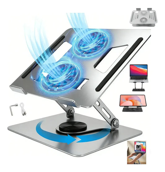 Soporte Y Ventilador Para Laptop 360