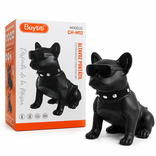 Altavoz Portatil Con Diseno De Perro