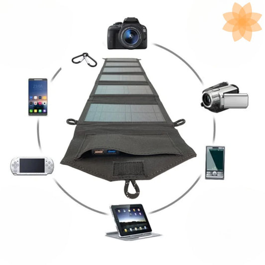 Cargador Panel Solar Plegable 12w Portat