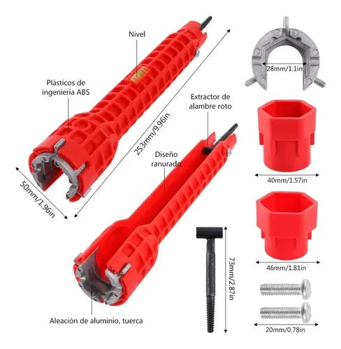 Llave Multifuncional 8 En 1