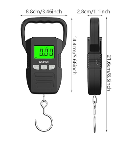 Bascula Digital Colgante 60kg Con Gancho