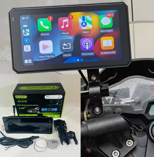 Carplay Motocicleta Visualizacion Tactil Motocicleta Imperme