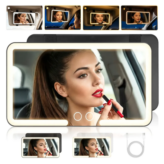 Espejo Maquillaje Con Luz Led Para Coche