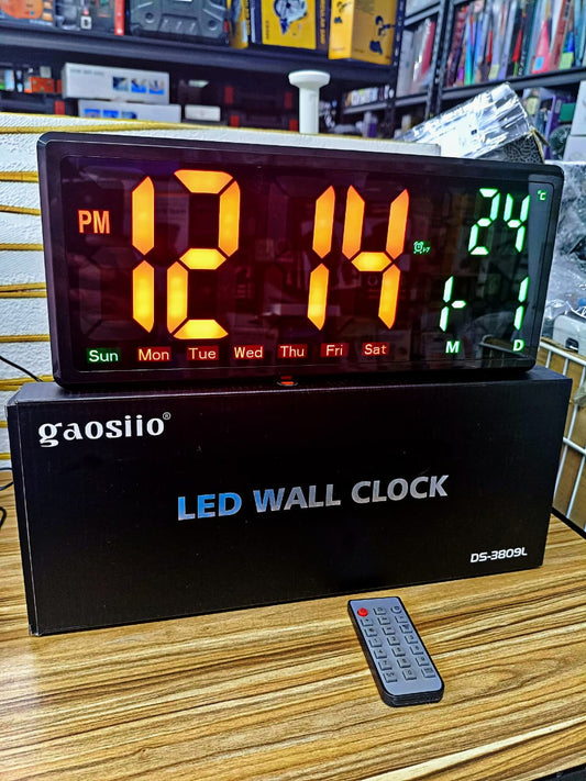 Reloj De Pared Digital 36x3.5x15 cm