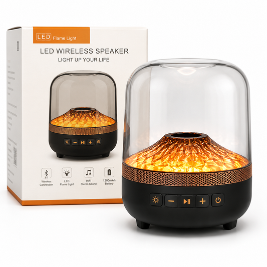 Parlante Bt Speakerled Flame Light