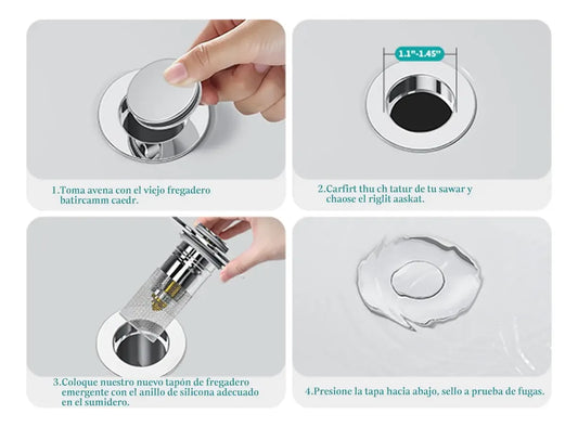 Tapon De Drenaje Desague Lavabo