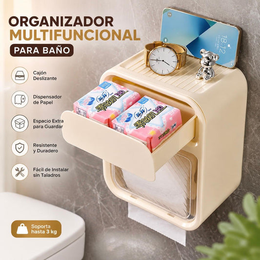 Porta Papel Con Cajon Para Bano